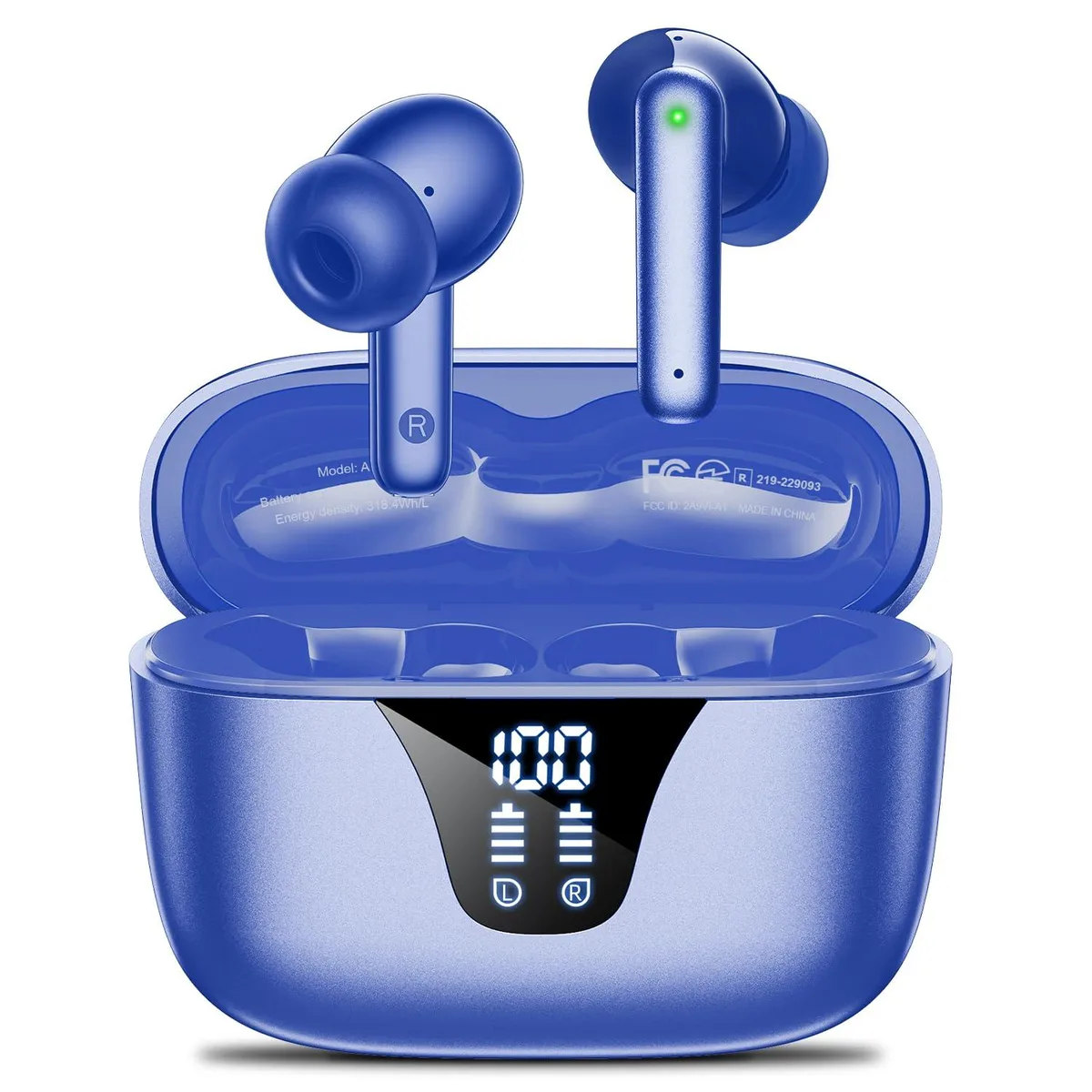 No Sew No Sew A1 Bluetooth 5.3 Earbuds Navy 50H Case — product photo