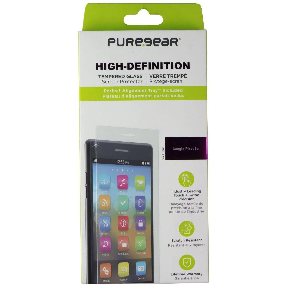 PureGear PureGear Tempered Glass Screen Protector for Google Pixel 6a — product photo