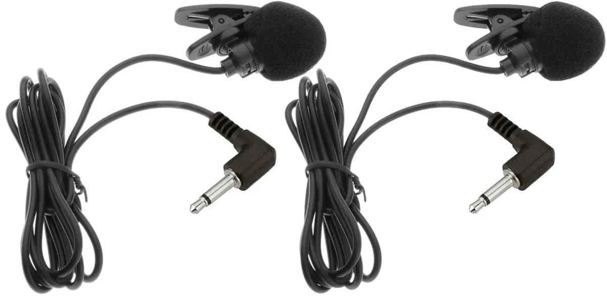 Akingdleo AK-mi6 Lavalier Microphone 2 pcs 3.5mm 120cm — product photo