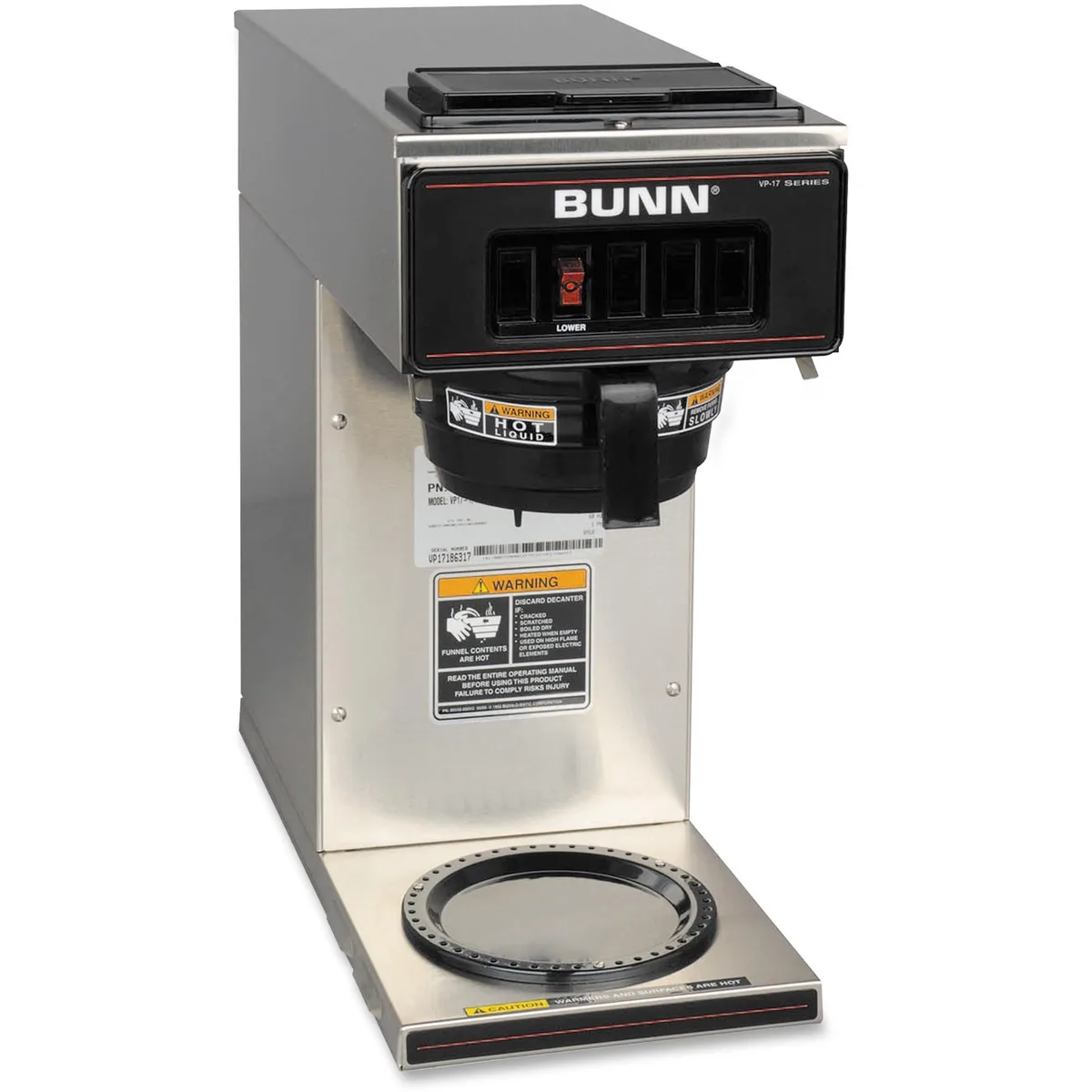 Bunn Bunn IVG-13300.0001 automatic coffee maker 12 cups 1500 W 120 V 60 Hz 1 lower warmer — product photo