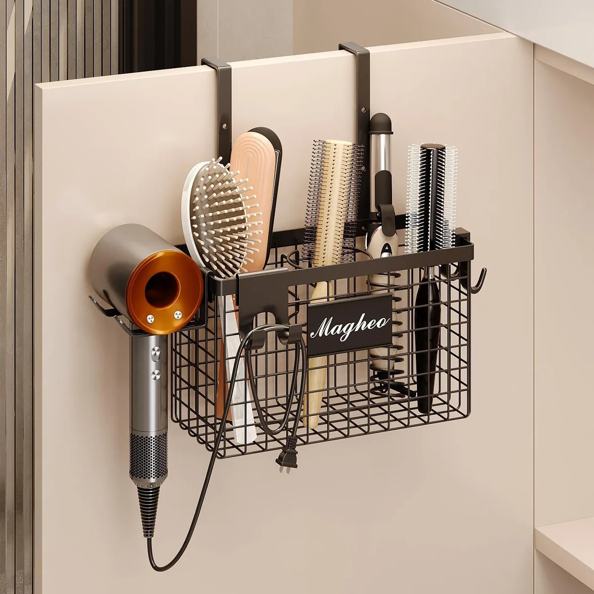  Magheo 3-in-1 Hair Tool Organizer Black 10.63x4.13x6.7 in — product photo