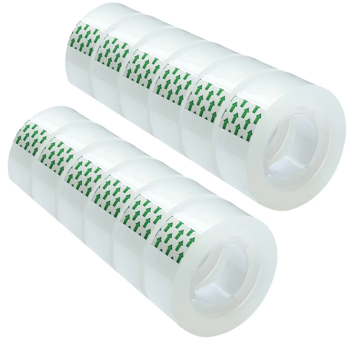  Minghaoda Clear Tape 12 Rolls 18mm x 30m .75in x 1000in — product photo