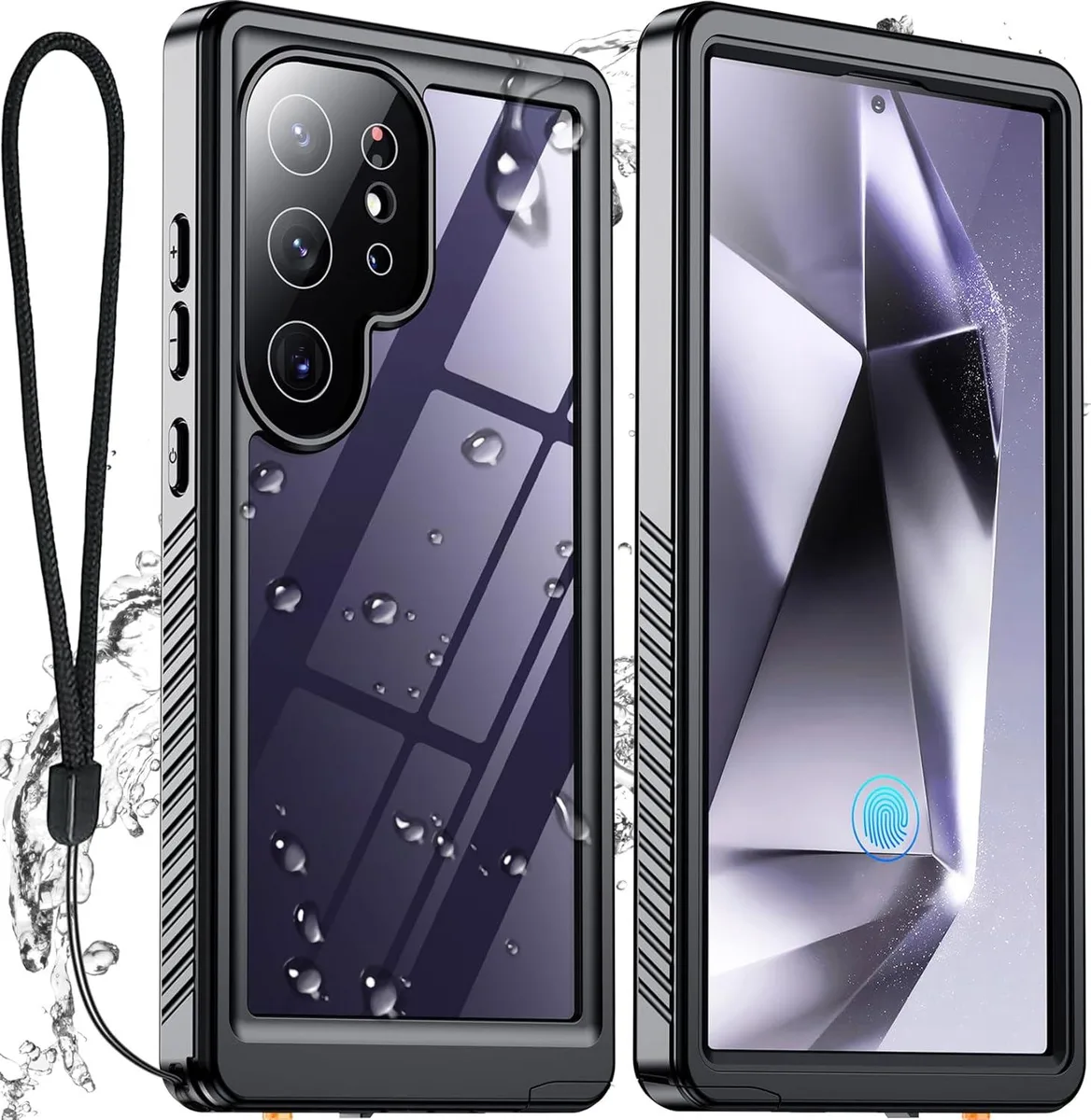 PISKEKAT PISKEKAT Galaxy S24 Ultra Waterproof Case IP68 12ft Shockproof Black — product photo