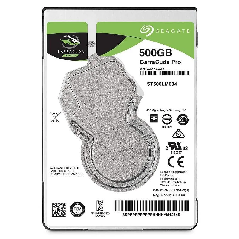 Seagate Seagate Barracuda Pro ST500LM034Product 500GB 7200rpm 128MB SATA 2.5" internal hard drive — product photo