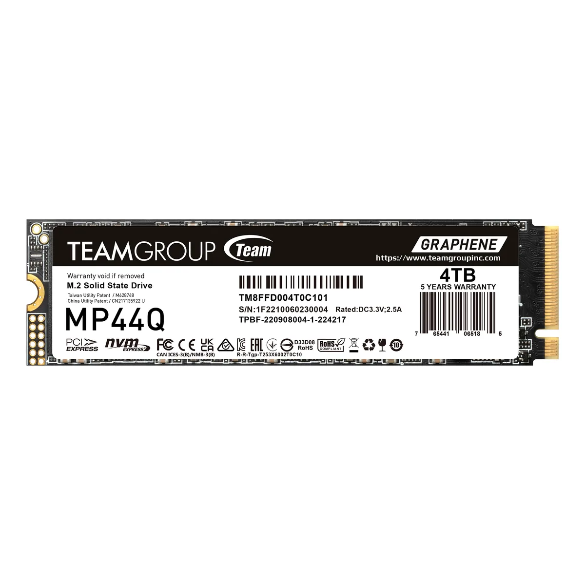 Team Group Team Group TM8FFD004T0C101 4TB M.2 2280 internal SSD — product photo