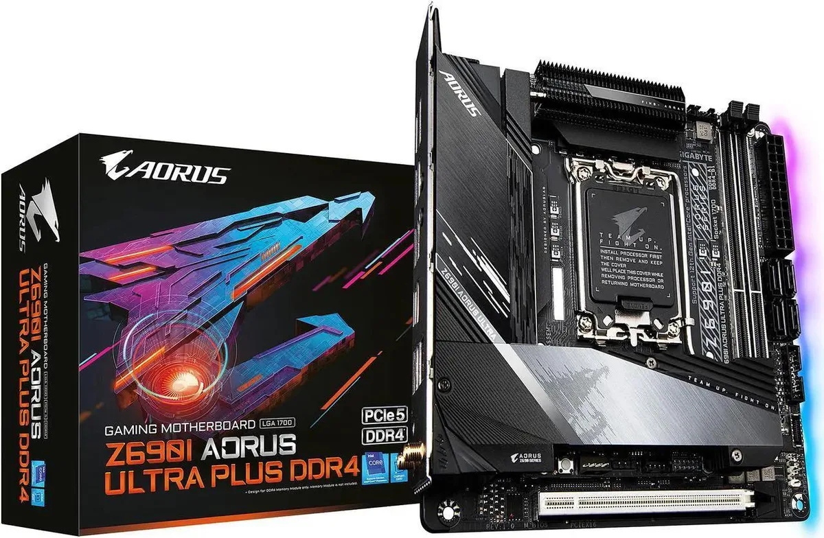 GIGABYTE GIGABYTE Z690I AORUS Ultra Plus D4 Intel motherboard — product photo