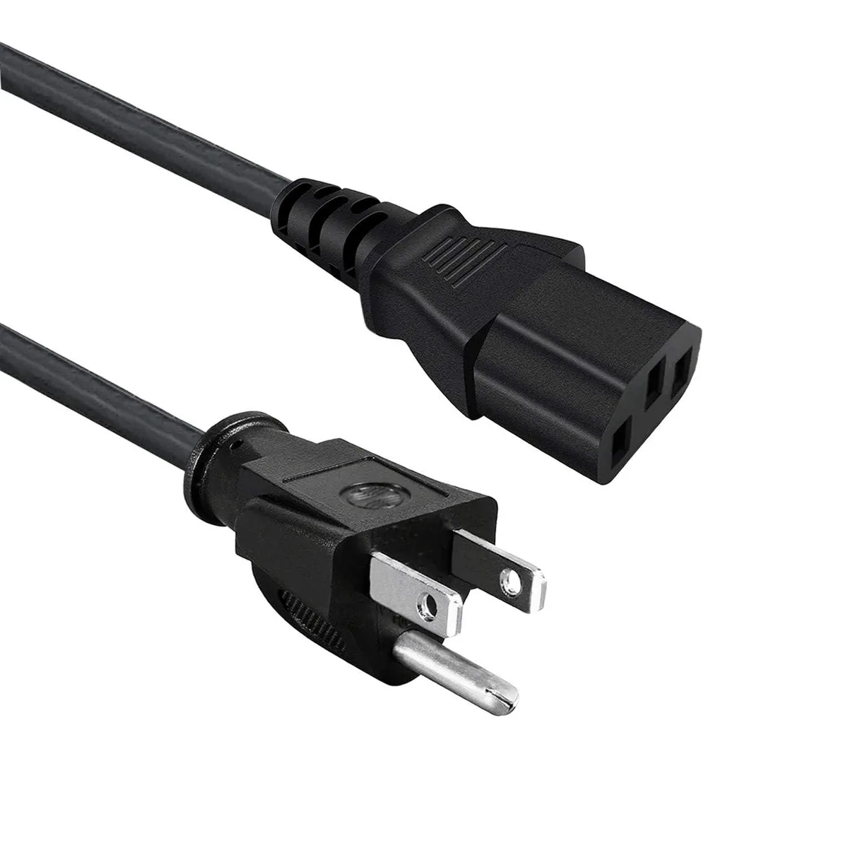  40614 125V 10A 18AWG C13 8ft straight blade plug — product photo