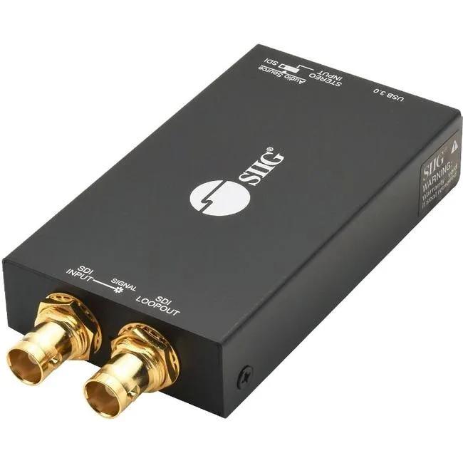 SIIG, Inc SIIG, Inc CE-SD0K11-S1 USB 3.0 3G-SDI Capture Device with Loopout tv tuner — product photo