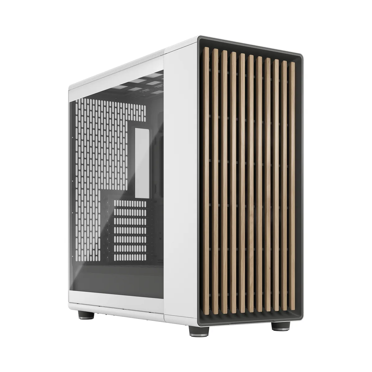 Fractal Design Fractal Design North XL PC Case Chalk White Oak Front TG Side Panel FD-C-NOR1X-04 — product photo