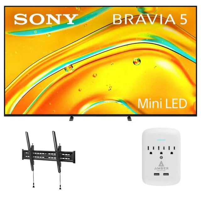 Sony Sony Bravia XR50 85" Mini-LED TV with TILT-MOUNT-43-90 and 3-OUTLET-SURGE — product photo