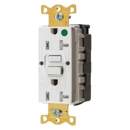 Hubbell Incorporated Hubbell Incorporated 20A Hospital Grade Receptacle White Tamper Resistant — product photo