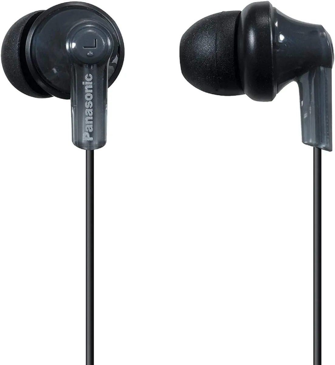  Panasonic RP-HJE120-K ErgoFit Wired Earbuds 3.5mm Black — product photo