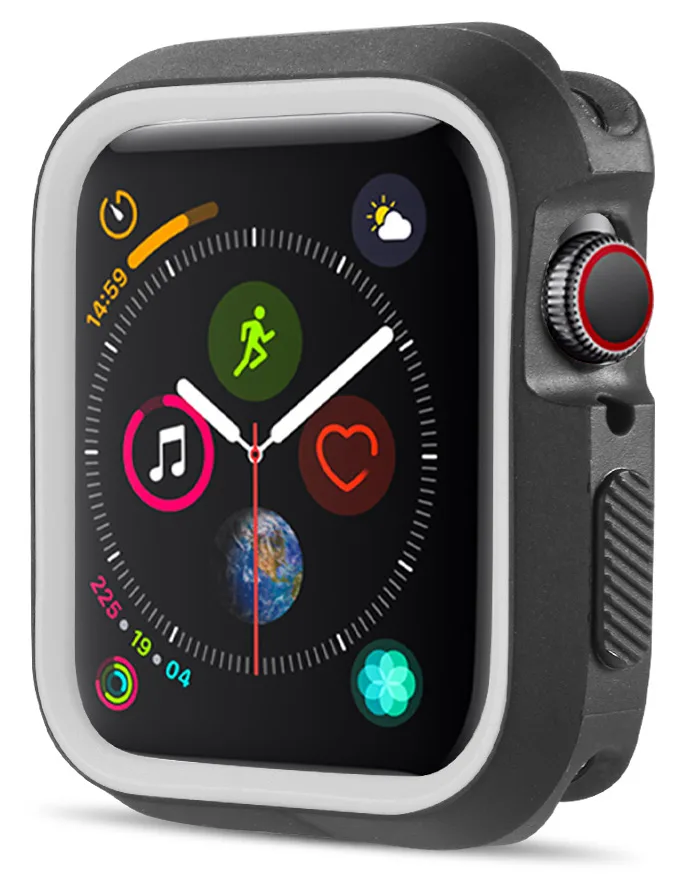 Nakedcellphone Nakedcellphone Apple Watch Series 4 40mm TPU Case Black/White — product photo