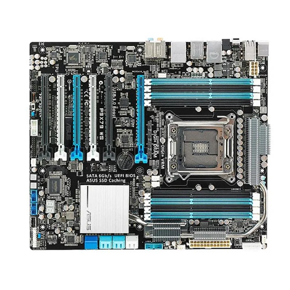 ASUS ASUS P9X79 WS LGA 2011 Intel X79 DDR3 64GB ATX Intel motherboard — product photo