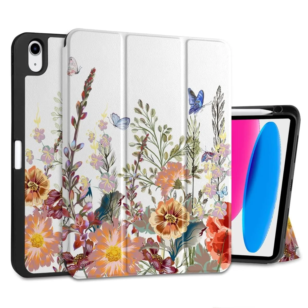 Batianda Batianda 2 in 1 accessory for iPad 11th Gen 11 Inch 2025 &amp; 10th Gen 10.9 Inch 2022 Floral — product photo