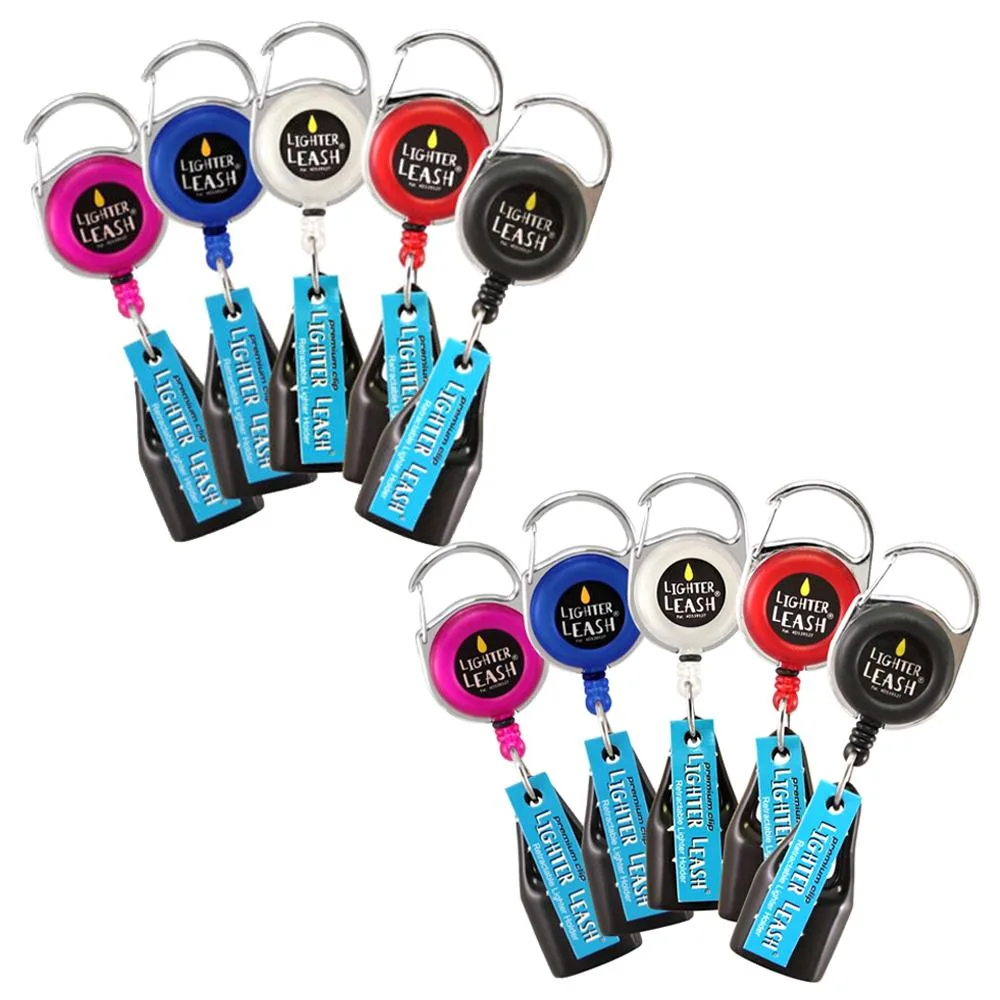 Lighter Leash Lighter Leash premiumlightleash10p retractable lighter holder accessory 10 pack — product photo