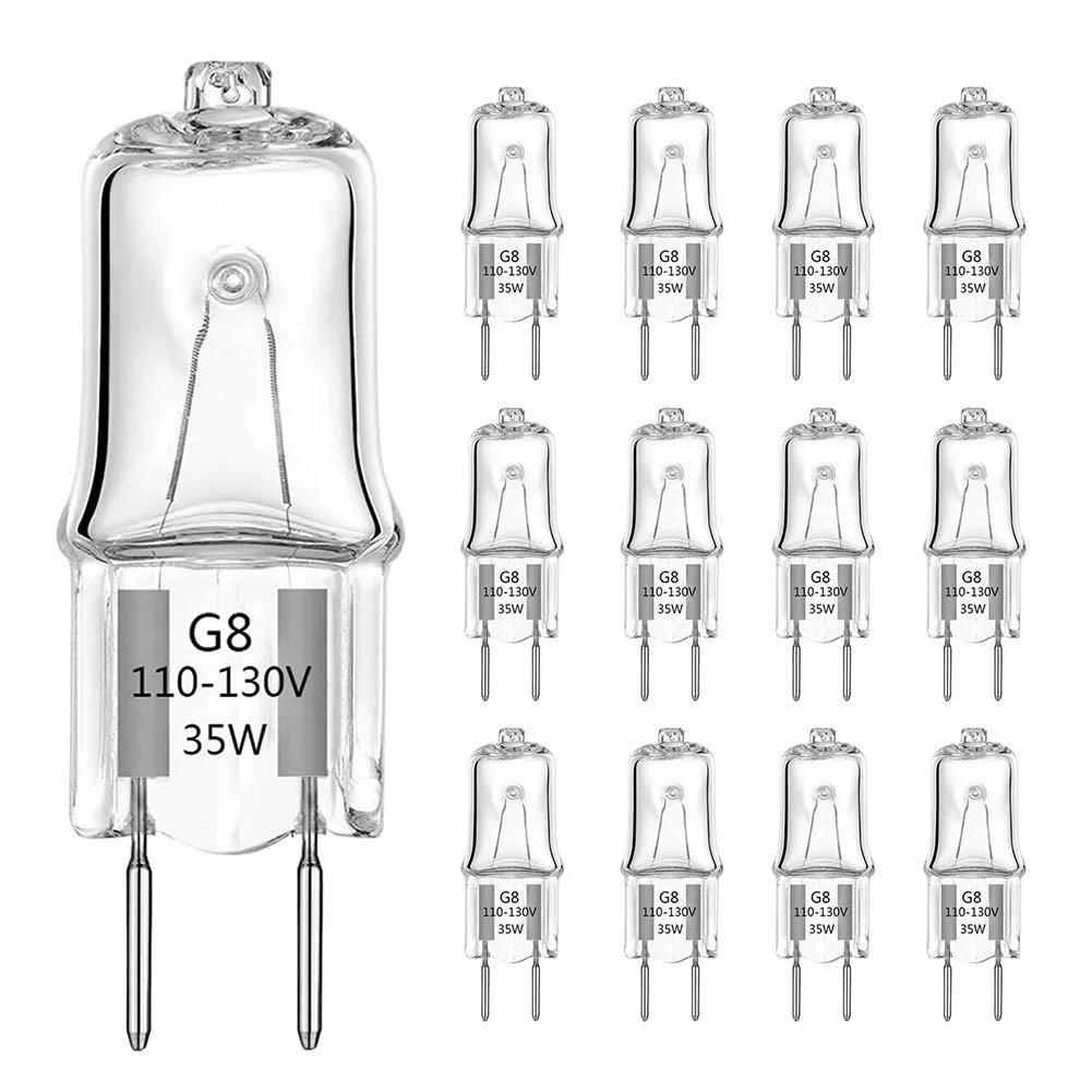 KEHIPI KEHIPI G8 Halogen 35W 120V 2-Pin T4 12-Pack — product photo