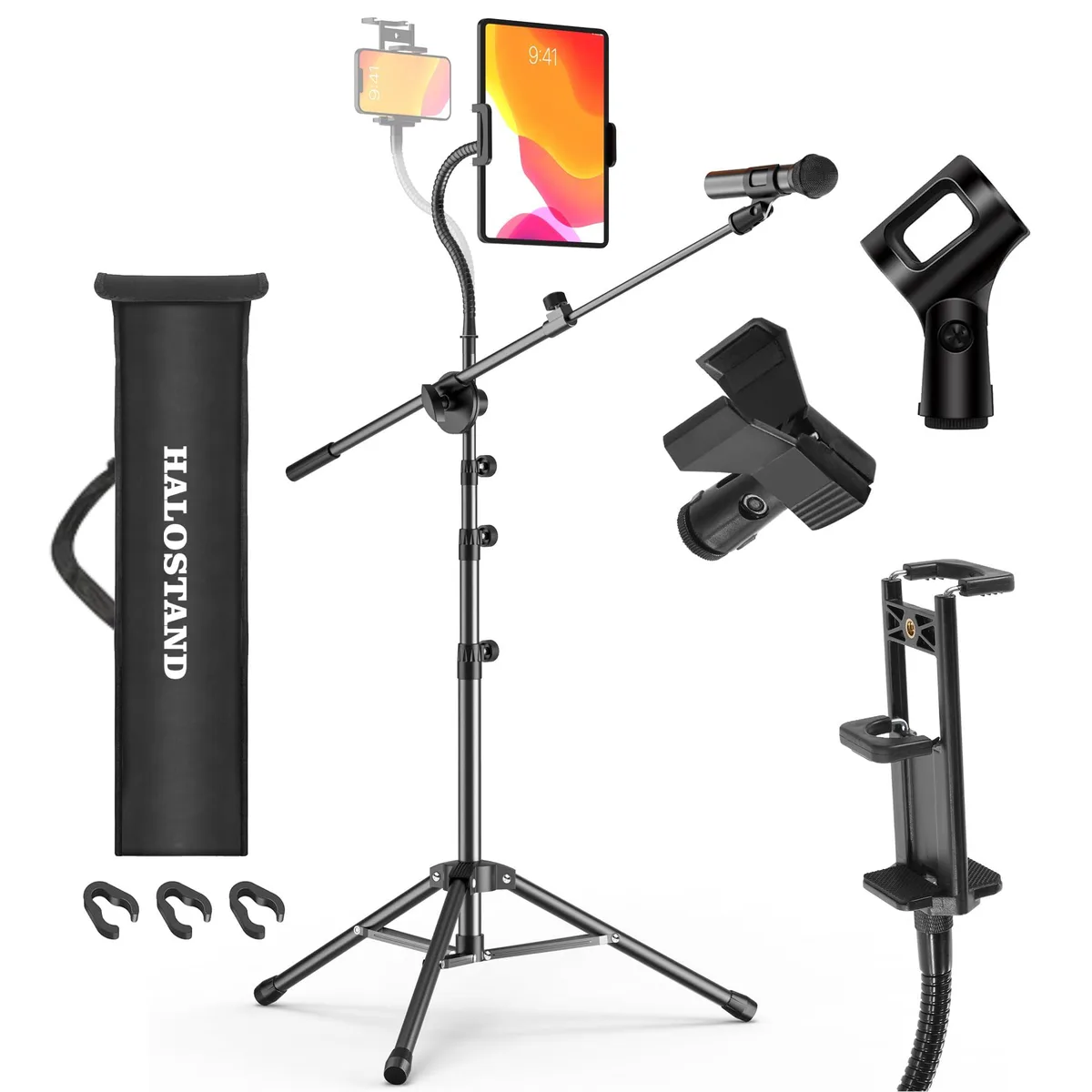 Avid HLS06 Microphone Stand with iPad Clip, 220 cm, 1.96 kg — product photo