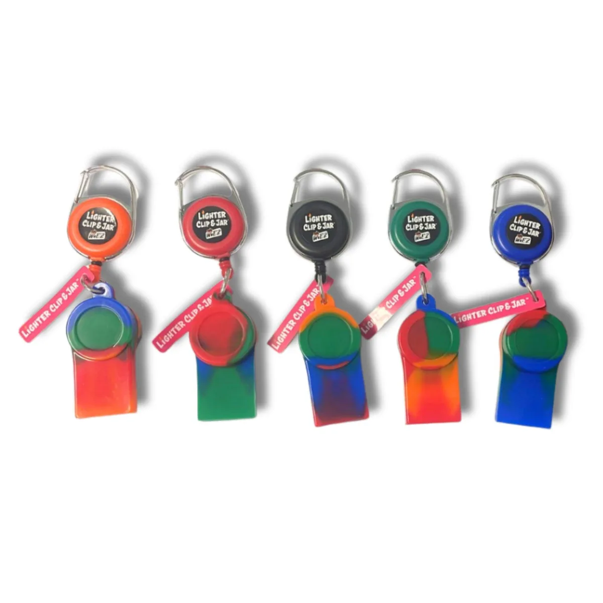 As Seen On TV As Seen On TV WEEZX1X5 Retractable Lighter Clip &amp; Silicone Jar Neon accessory — product photo