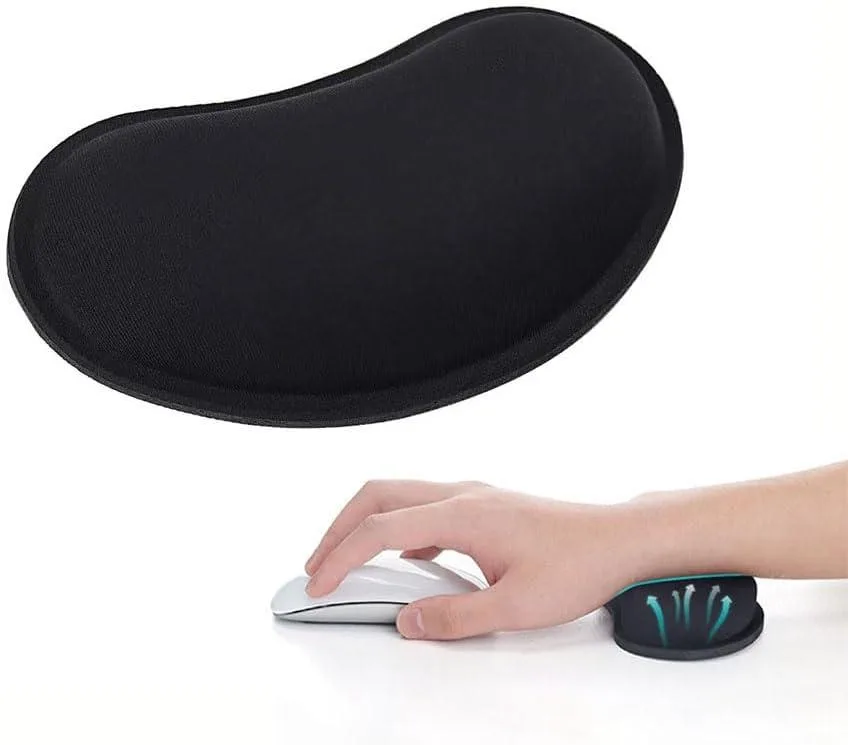 Emerson Emerson Wrist Rest Mouse Pad 5.5 x 3.15 x .9 in Black — product photo