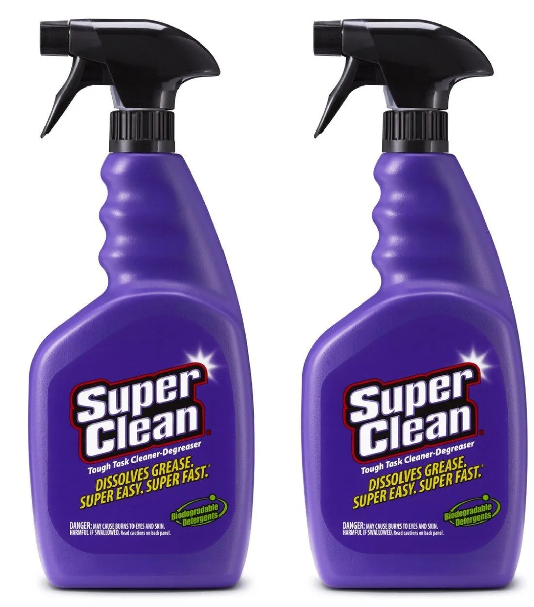Two 32oz spray bottles of water-based cleaner degreaser