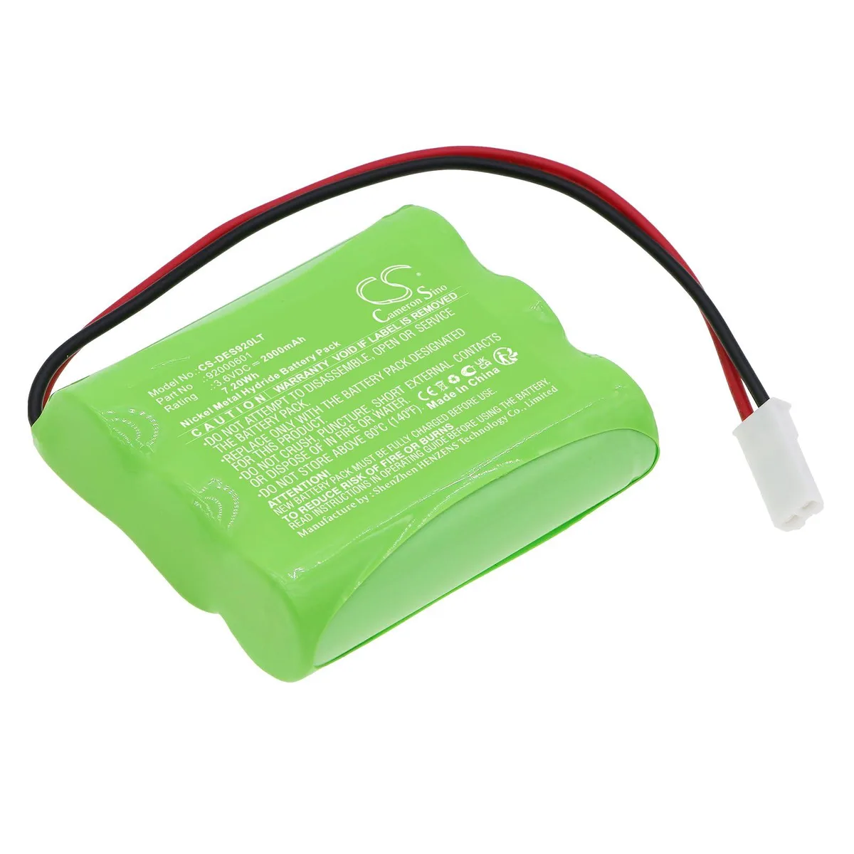  Cameron Sino Replacement Battery 92000601 2000mAh 3.60V — product photo