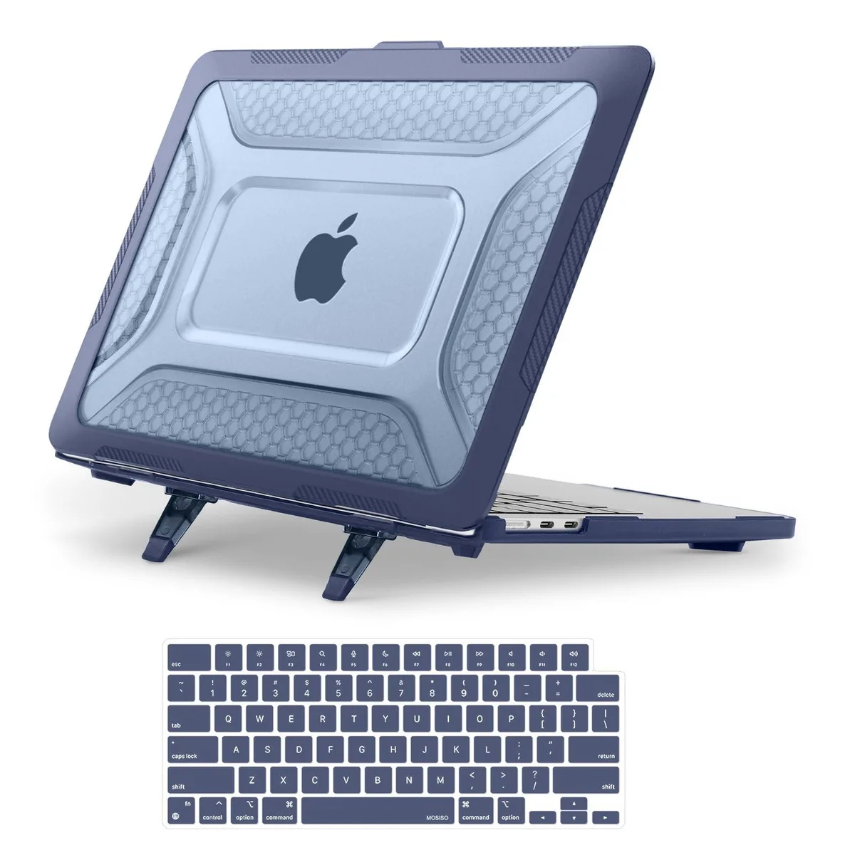 Mosiso Mosiso 2 in 1 accessory MacBook Air 13 inch Navy Blue — product photo
