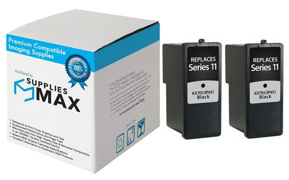 SuppliesMax SuppliesMax Dell 2BLK948 Black Inkjet Cartridge 2 Pack — product photo