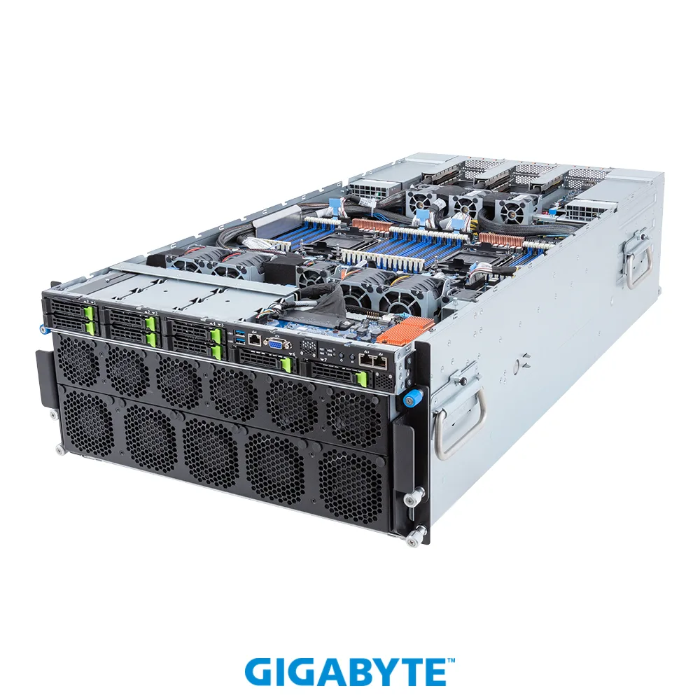 GIGABYTE GIGABYTE G593-SD0-AAX1 barebone server 5U HGX H100 8-GPU — product photo