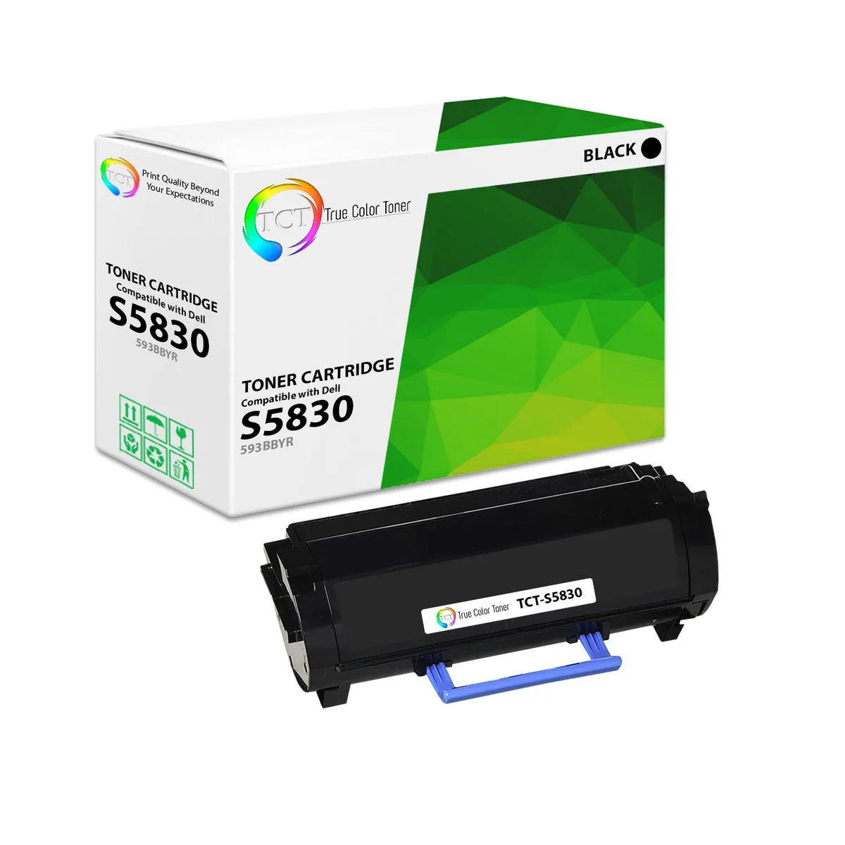 TCT TCT Premium Compatible Toner Cartridge for Dell 593BBYR Black 6000 Pages — product photo