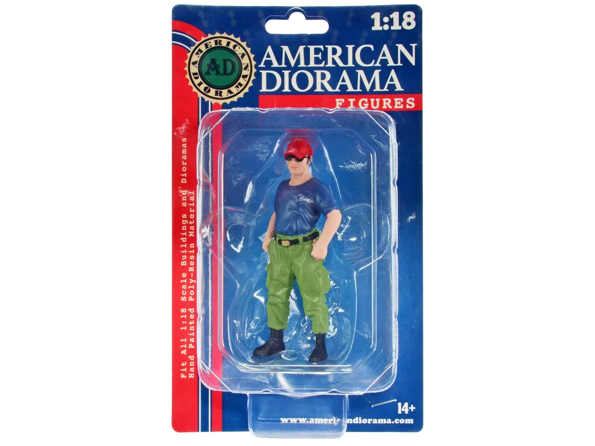 American Diorama American Diorama Firefighters Off Duty Figure 1/18 Scale Hobby Collectible — product photo