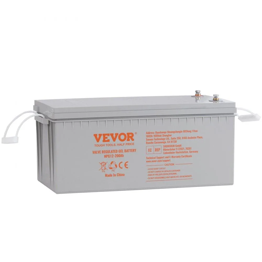 VEVOR VEVOR NPG12-200Ah 12V 200Ah AGM Deep Cycle Battery — product photo