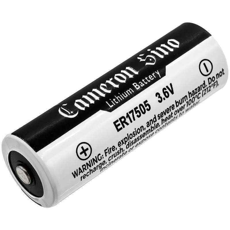 Cylindrical 3.6V lithium battery labelled ER17505