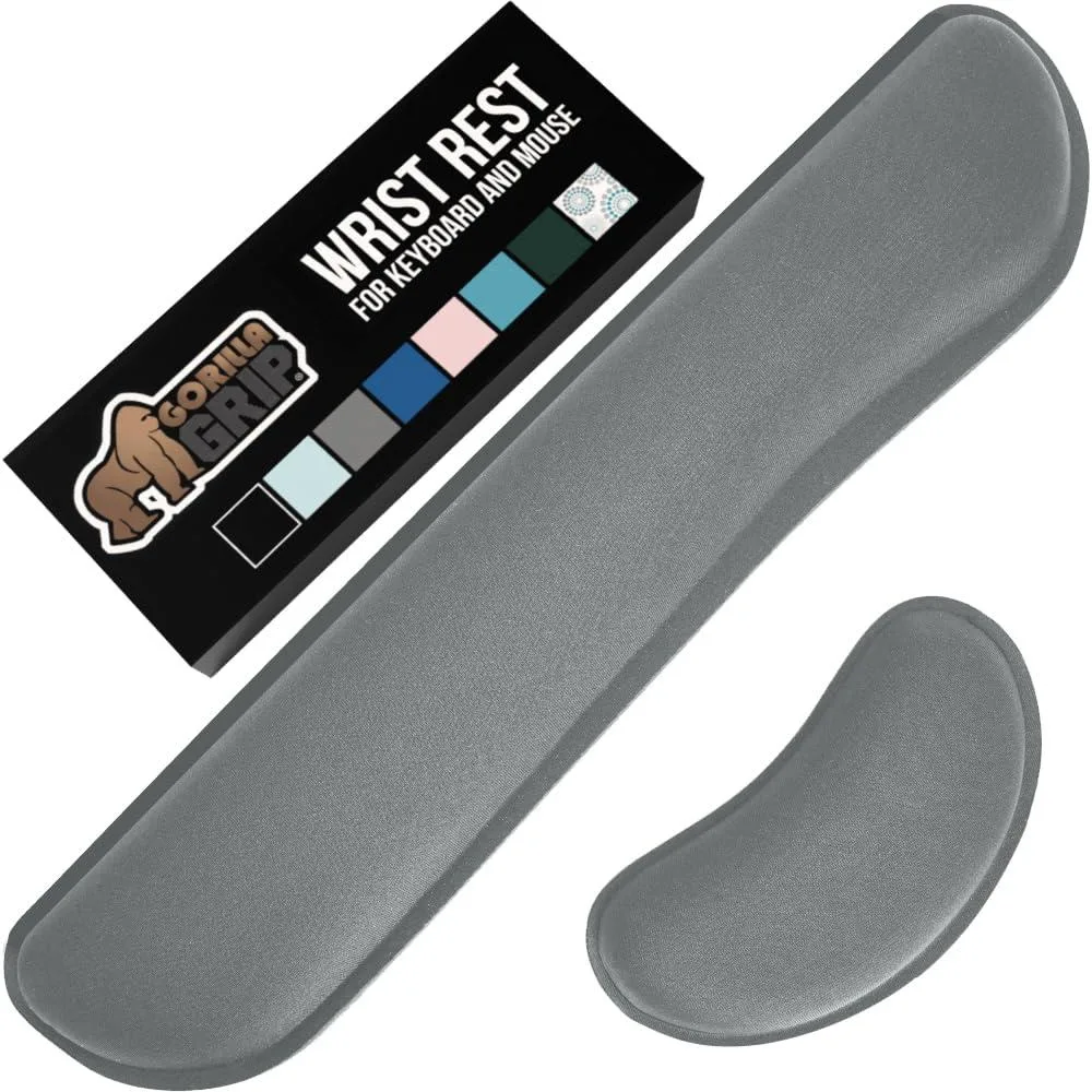  Keychron Wrist Rest Set 2 Piece 17 x 3.5 in Gray — product photo
