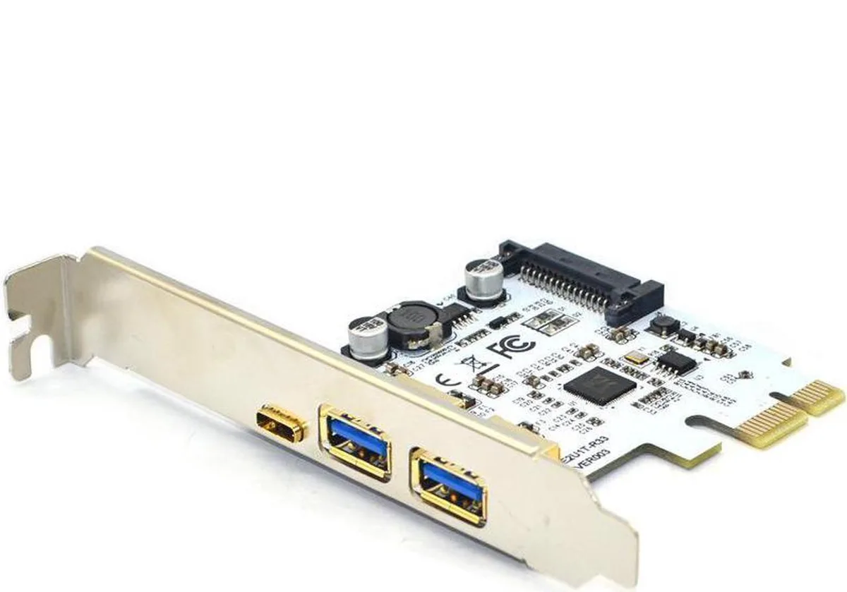 Vszerda Vszerda PCIe 1x to 2 USB-A & USB-C 3.1 5Gbps Adapter — product photo