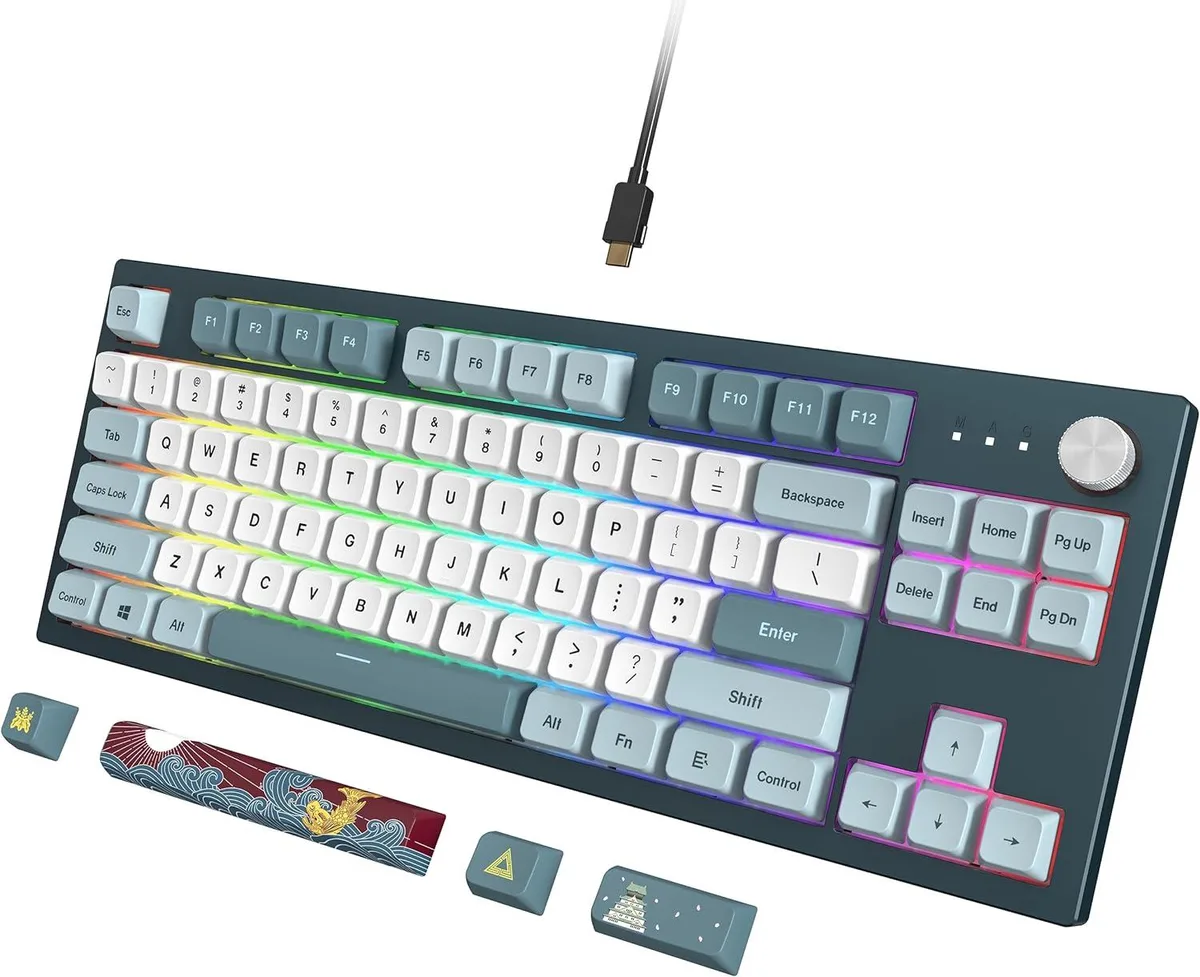 Montech Montech MK87FB MKey TKL Mechanical Gaming Keyboard Freedom Brown Switch MDA PBT RGB 18 mode — product photo