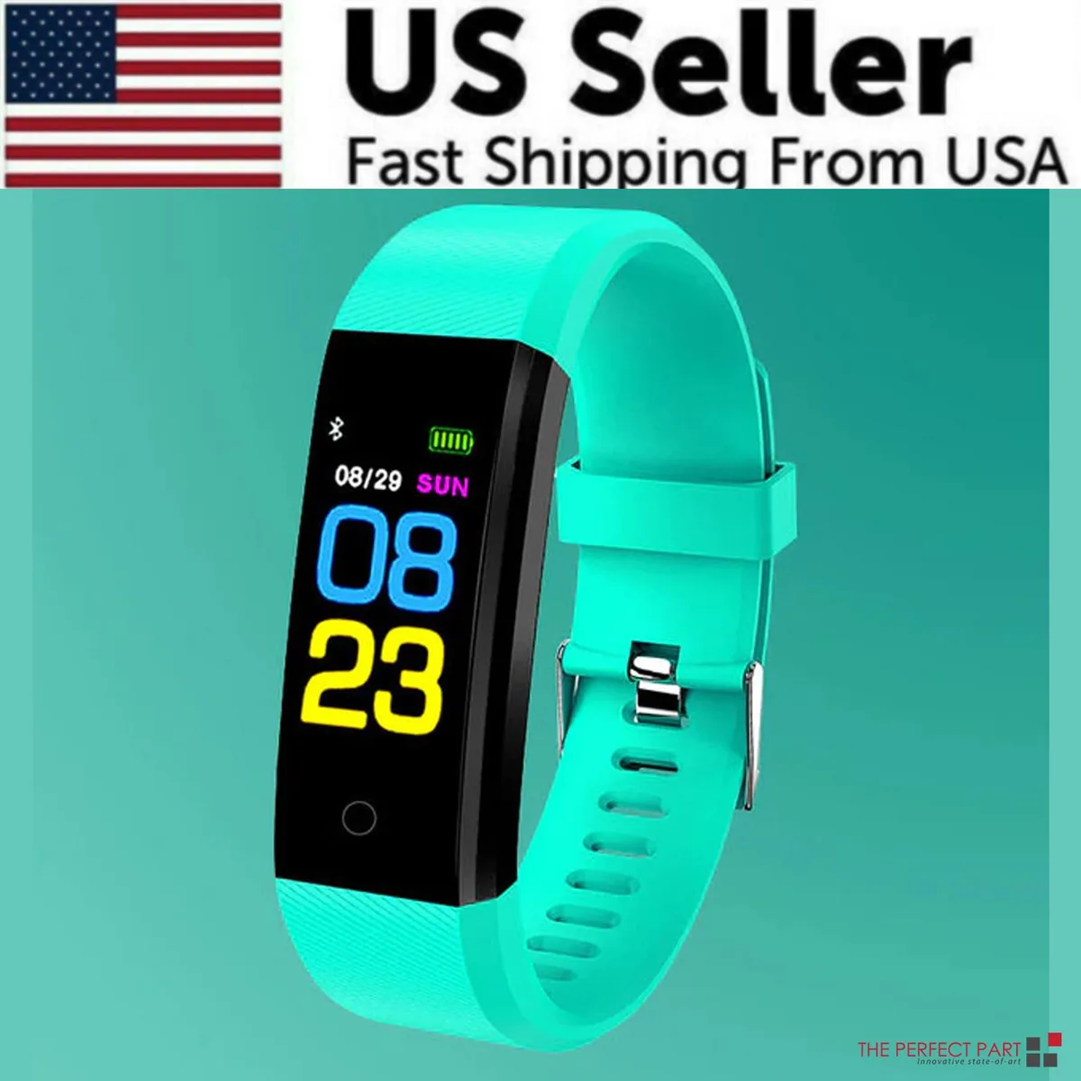The Perfect Part The Perfect Part Smart Watch Green IP67 OLED 90mAh USB Charge — product photo