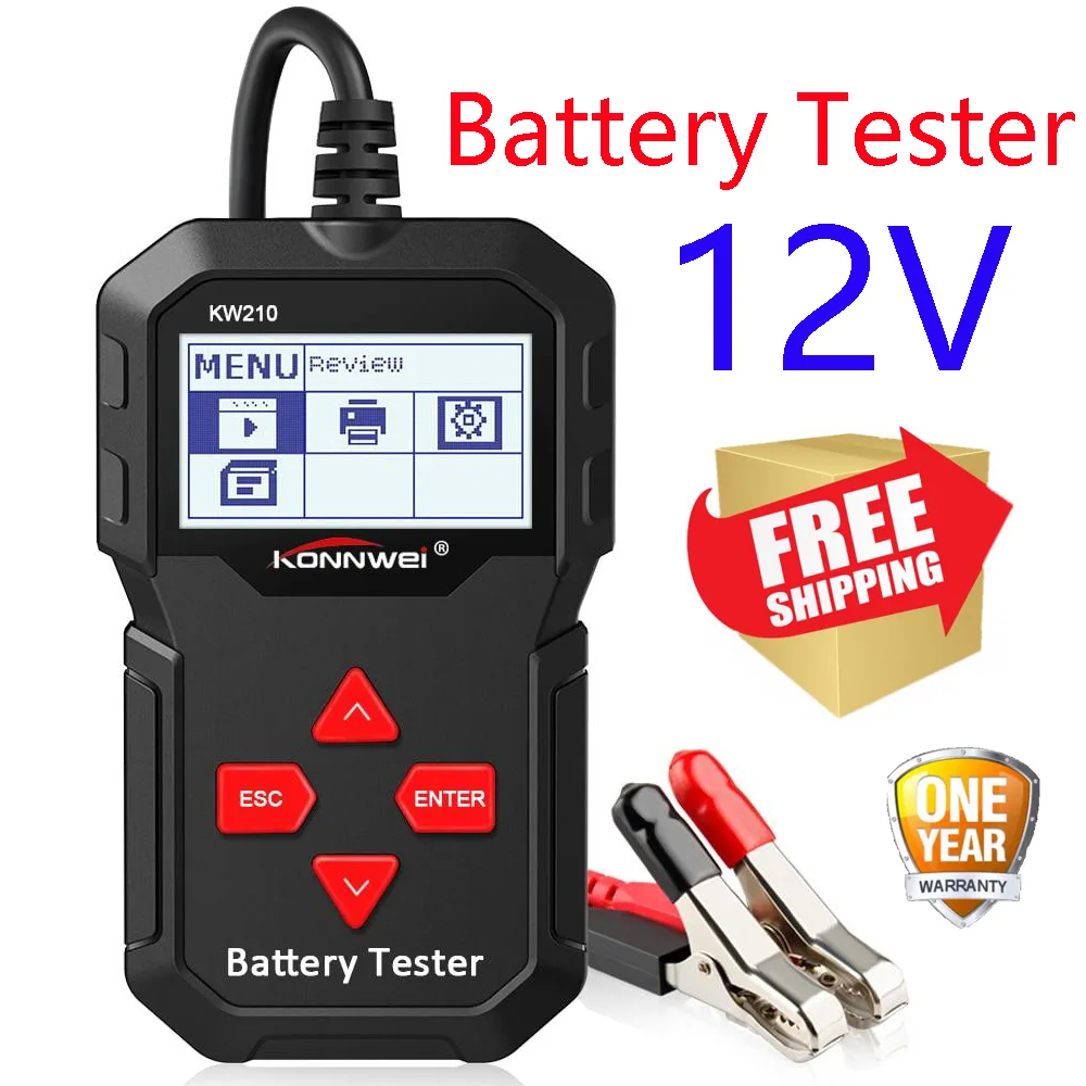 Konnwei Konnwei KW210 12V Battery Tester CCA 100-2000 — product photo