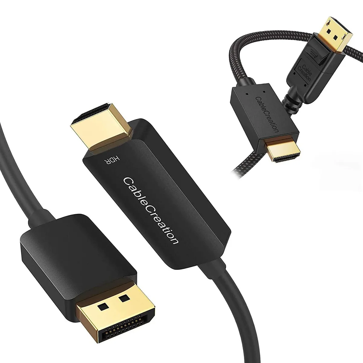 CableCreation CableCreation Active DisplayPort to HDMI Cable 4K 60Hz HDR 6ft camera accessory — product photo
