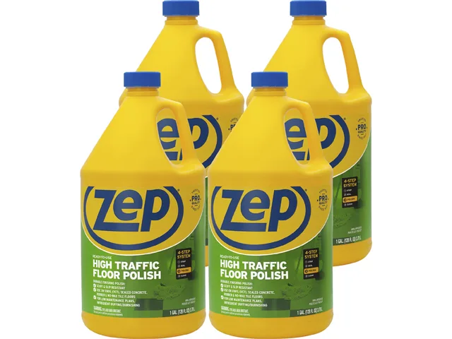 Zep Zep ZUHTFF128CT High-Traffic Floor Finish 128 fl oz 4 Carton — product photo