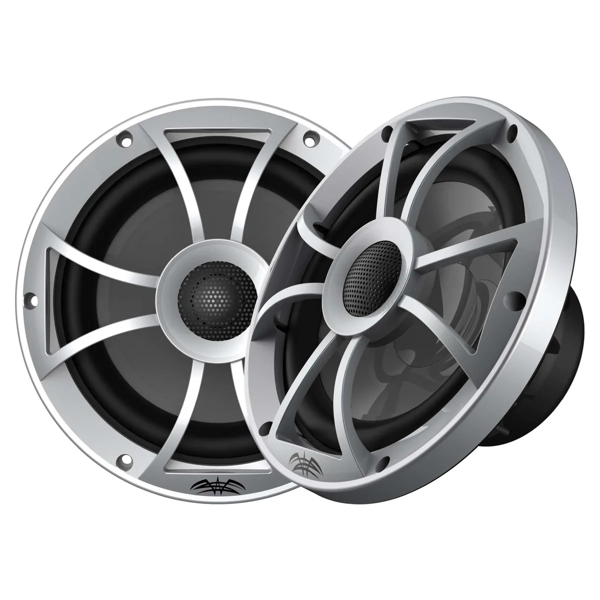 Wet Sounds Wet Sounds RECON 8-S RGB 8" Coaxial Speakers Silver Pair — product photo