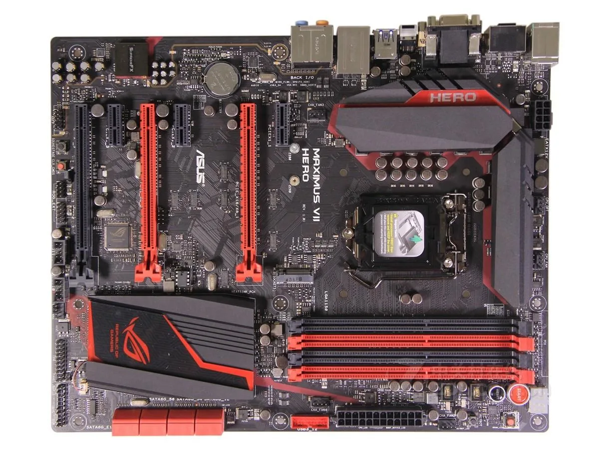 ASUS ASUS MAXIMUS VII HERO LGA 1150 Intel Z97 DDR3 32GB ATX Intel motherboard — product photo
