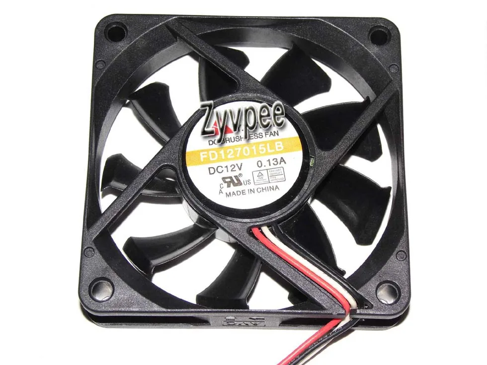 Zyvpee Zyvpee FD127015LB 70x15mm 12V 0.13A 3-pin case fan — product photo