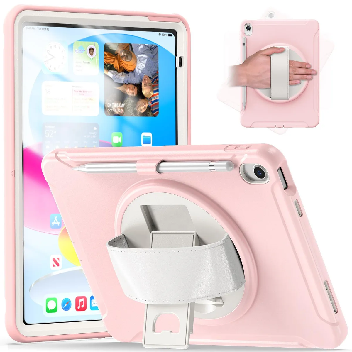 Werleo Werleo iPad 10th Gen 10.9 2022 Rugged Case Pink — product photo
