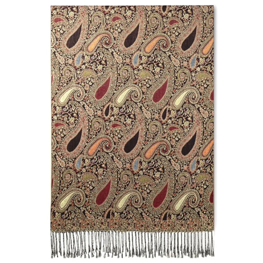 Ankarsrum Original USA Ankarsrum Original USA Paisley Pashmina Shawl Red/Black — product photo