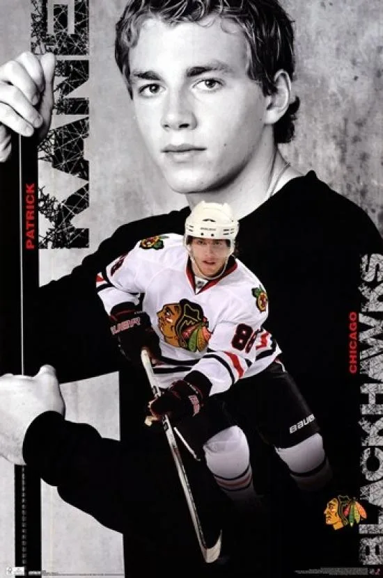 Chicago Blackhawks Patrick Kane poster print 24 by 36 inches on heavy paper