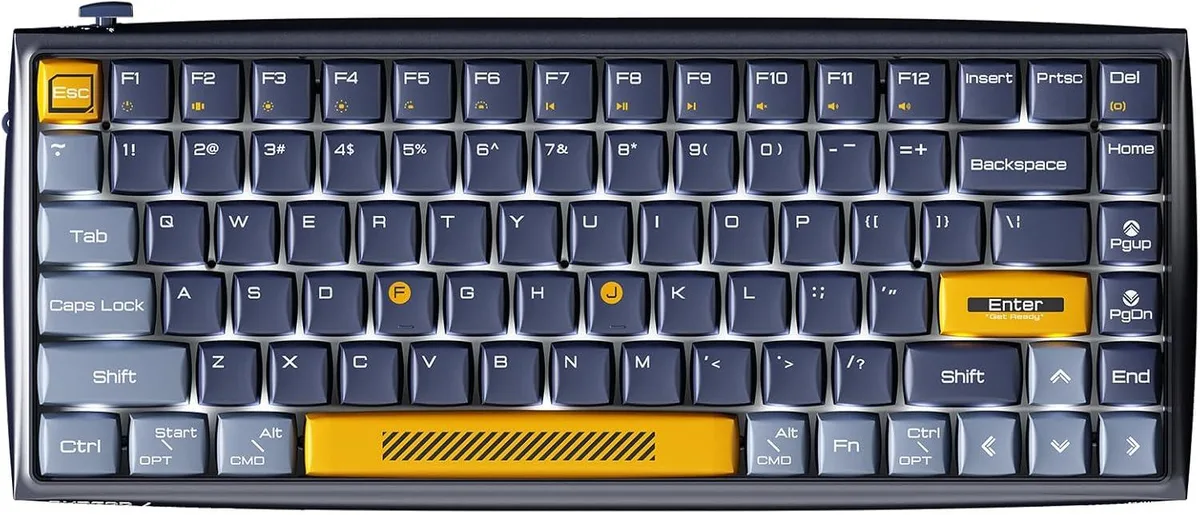 DURGOD DURGOD K710 84-key 75% gaming keyboard Brown Switch Navy Blue — product photo