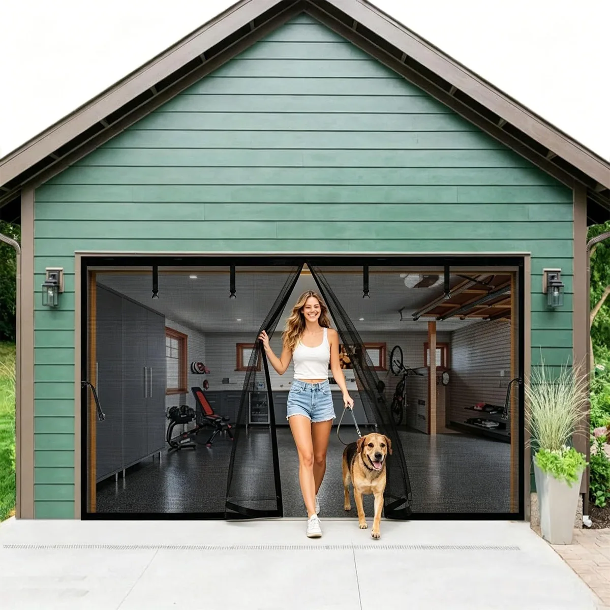  MMGFNSDC Magnetic Garage Door Screen 14x9ft 172x110 in — product photo