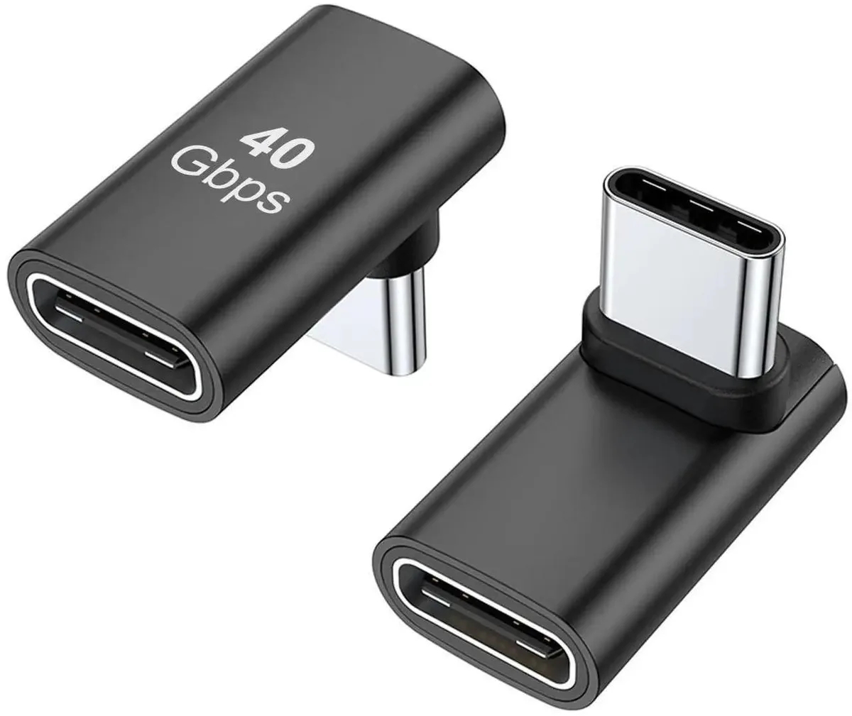 Vszerda Vszerda 90 Degree USB-C Male to Female Adapter 2 Pack — product photo