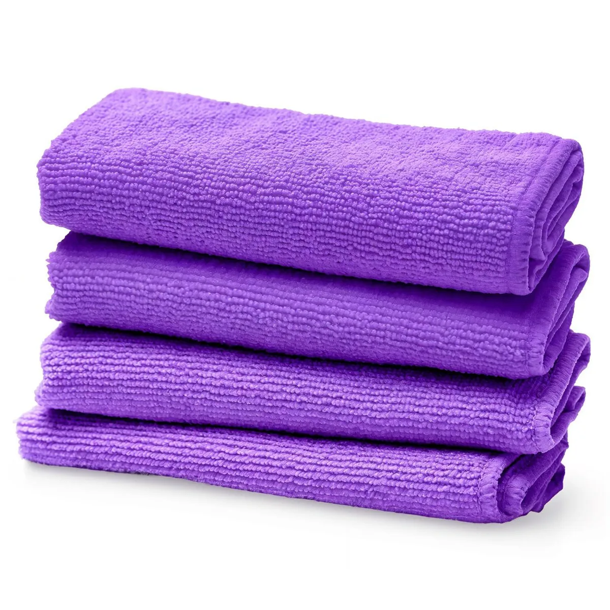 Scosche 4330116430 Interior Care Purple Microfiber Cloths 4-Pack — product photo